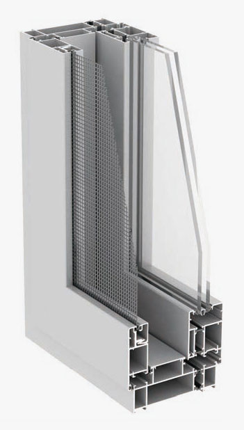 WGR130 insulated integrated casement window with screen